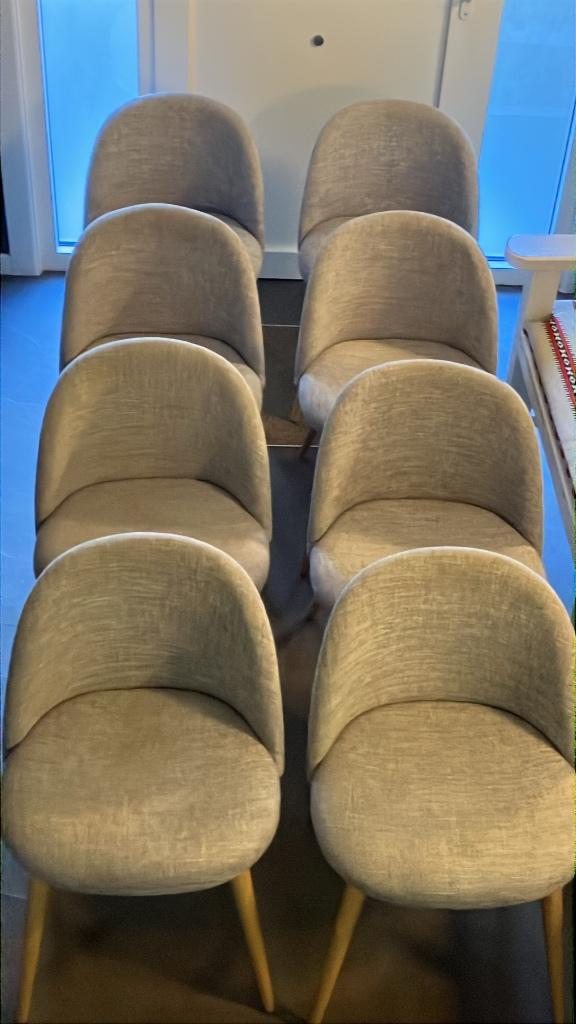 Chaise de salle à manger, Maison & Meubles, Gris, Enlèvement, Tissus, Cinq, Six Chaises ou plus