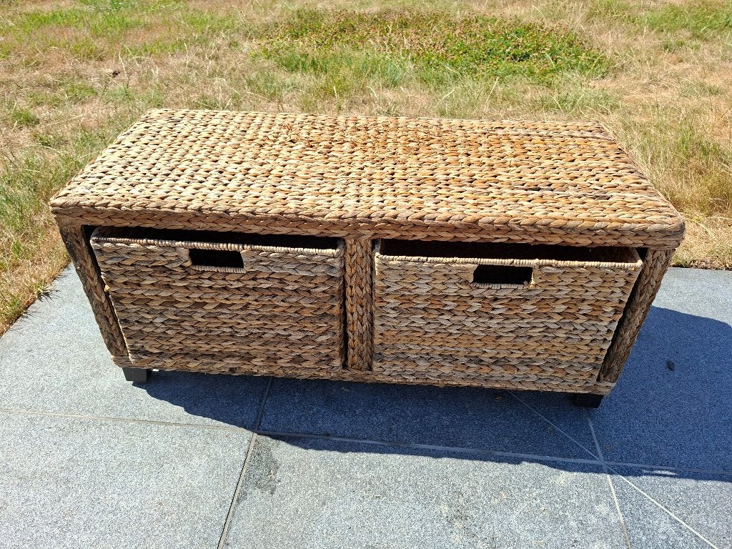 rieten kastje, Huis en Inrichting, Ophalen, Overige materialen, Gebruikt, 1 of 2 laden