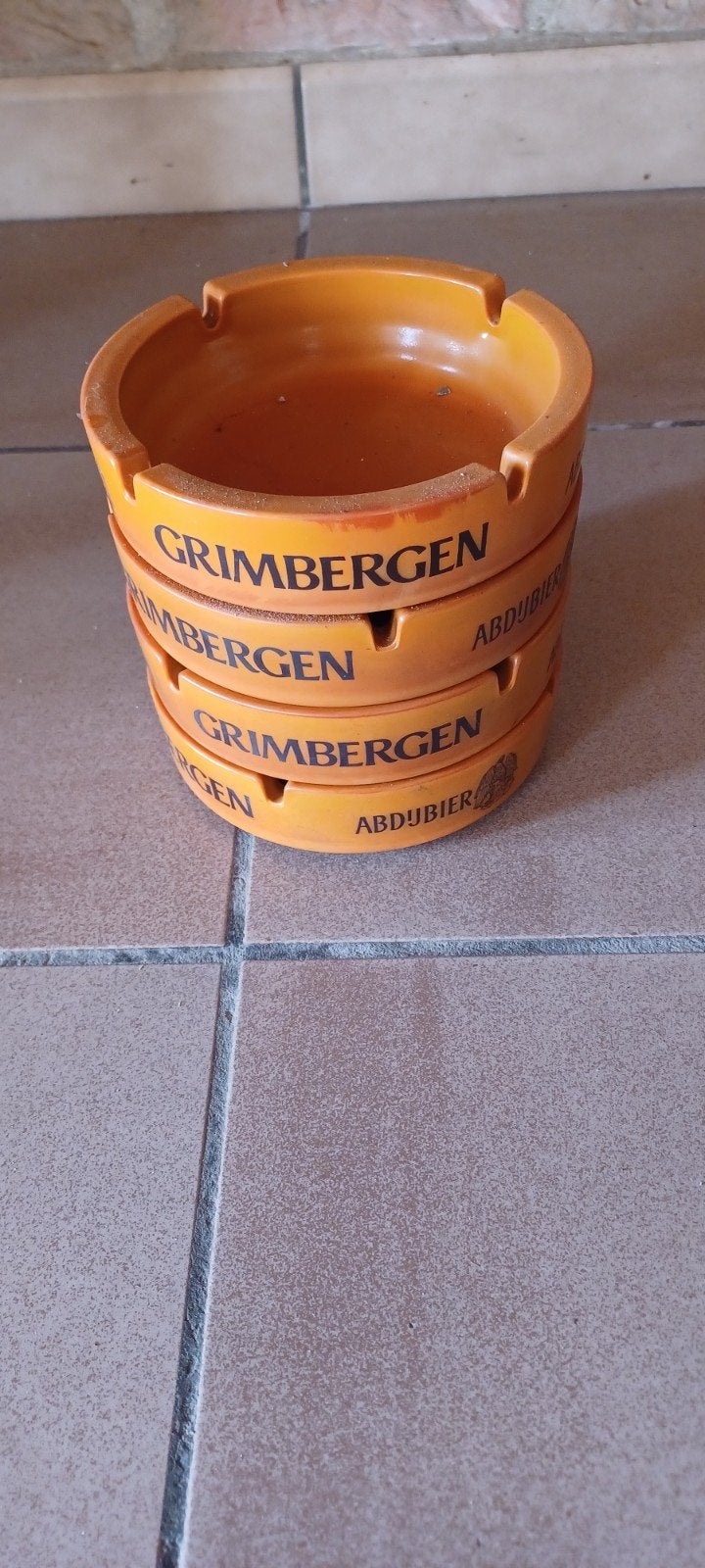 asbakken grimbergen 4 stuks, Verzamelen, Ophalen of Verzenden