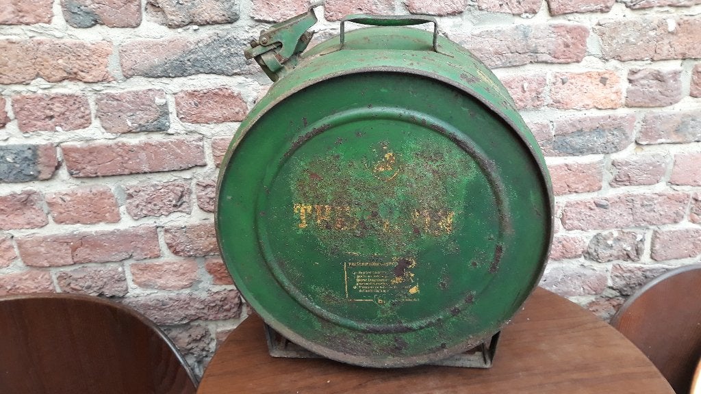 Ancien bidon rond de 20L de la marque BP, Enlèvement, Utilisé, Autres types