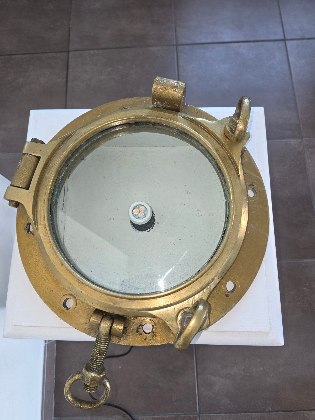 Bronzen Patrijspoort (diameter 40cm & 15,5kg), Verzamelen, Ophalen