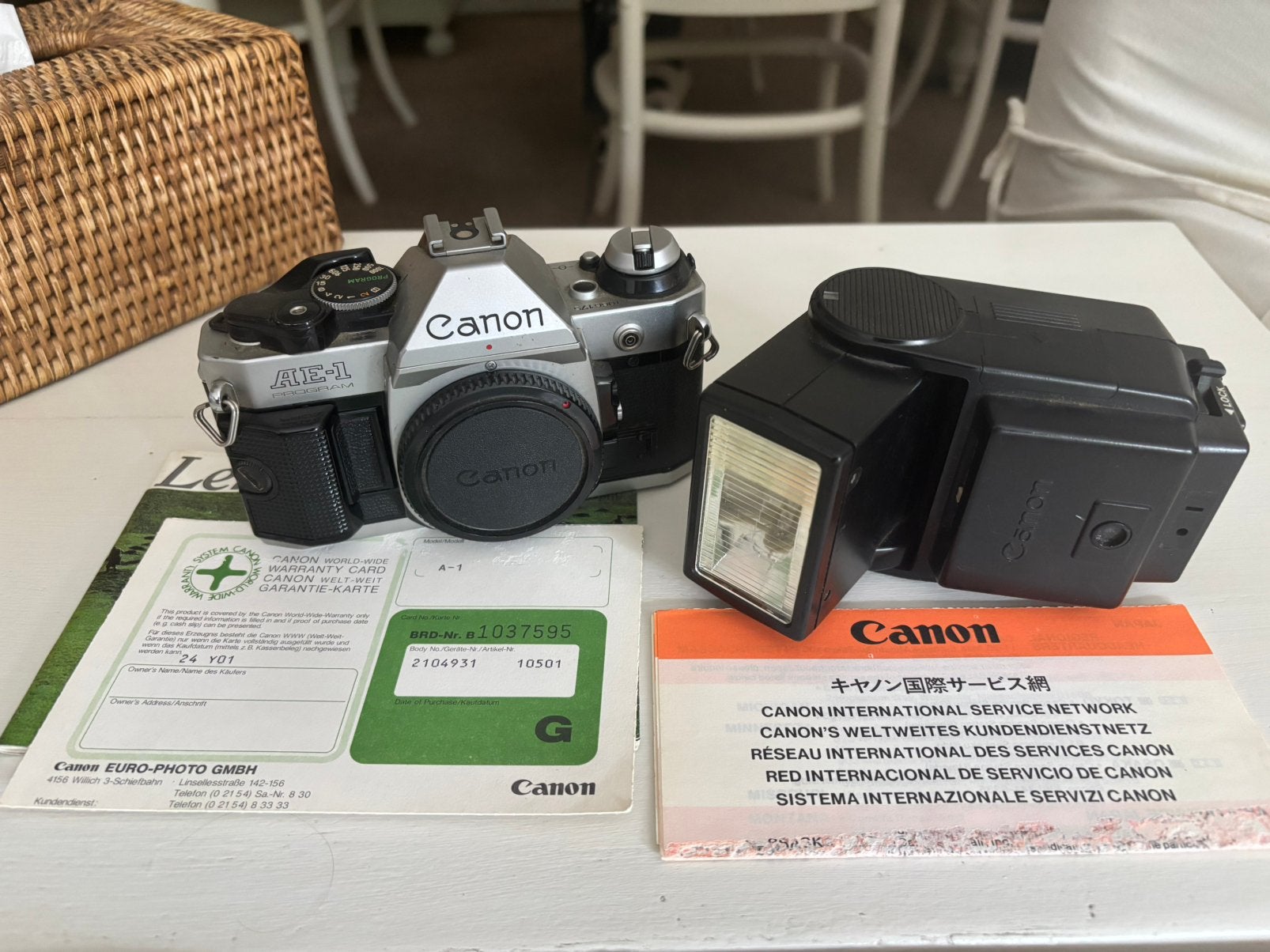 Canon AE1-programma, Audio, Tv en Foto, Fotocamera's Analoog, Ophalen, Gebruikt, Canon