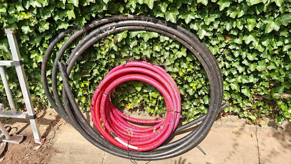Alpex meerlagenbuis ROOD / Tyleenslang HDPE 32 mm drinkwater, Enlèvement, Utilisé, Autres types