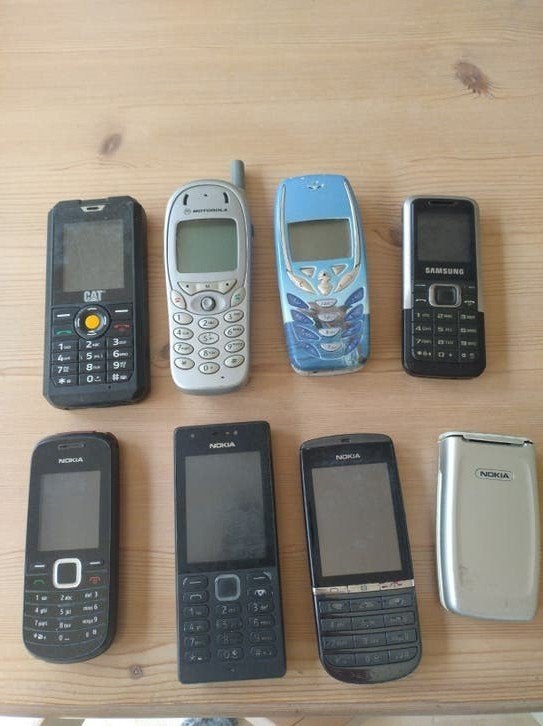 8 oude gsm's, Telecommunicatie, Mobiele telefoons | Nokia, Ophalen