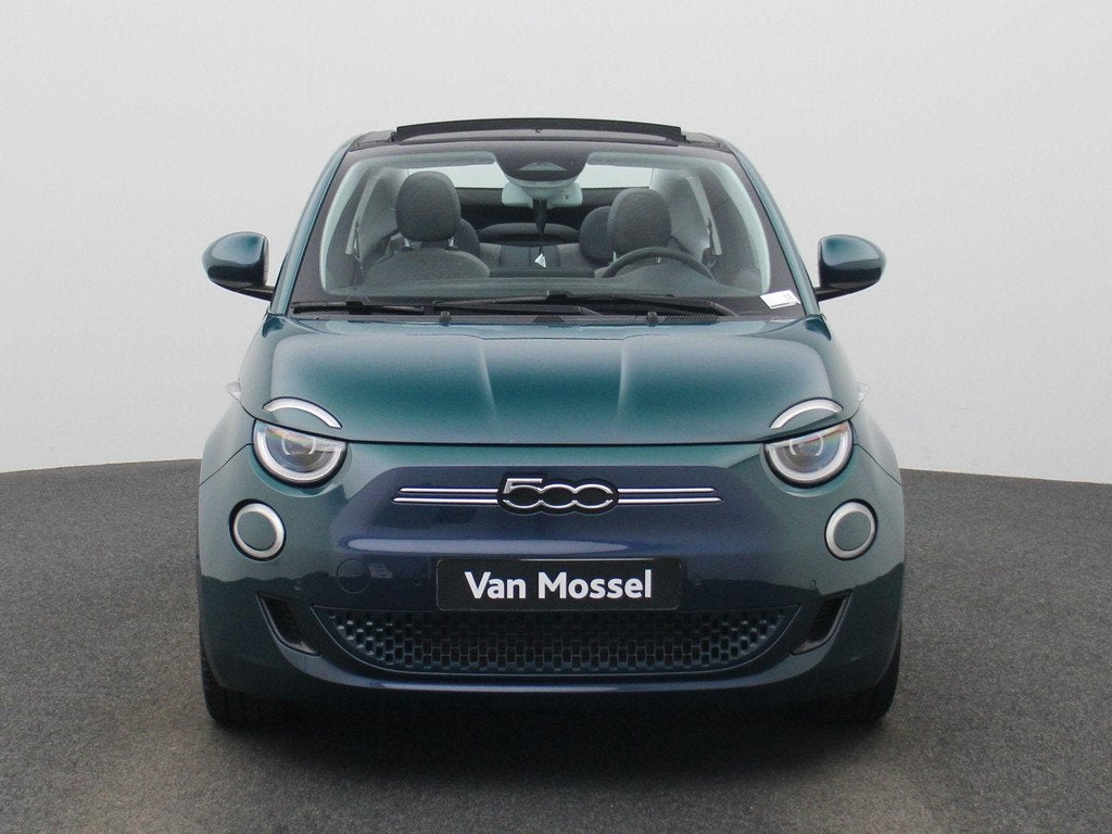 Fiat 500C 500e 42 kWh Icon SoH 91,76% | Carplay | Camera | V, Auto's, Stof, Cabriolet, Blauw, 1405 kg