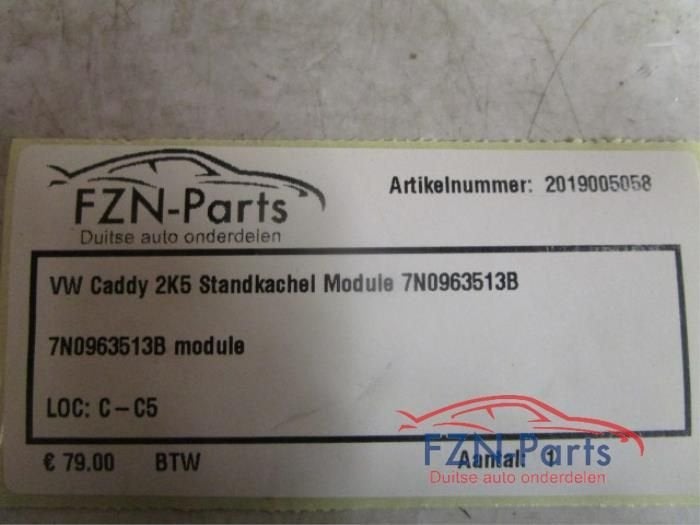 Standkachel Volkswagen Caddy (22744917), Autos : Pièces & Accessoires, Climatisation & Chauffage, Enlèvement ou Envoi, Utilisé