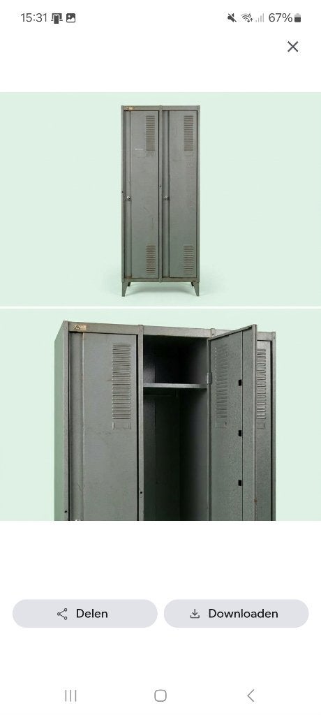 Ijzeren locker, Huis en Inrichting, Ophalen, Gebruikt