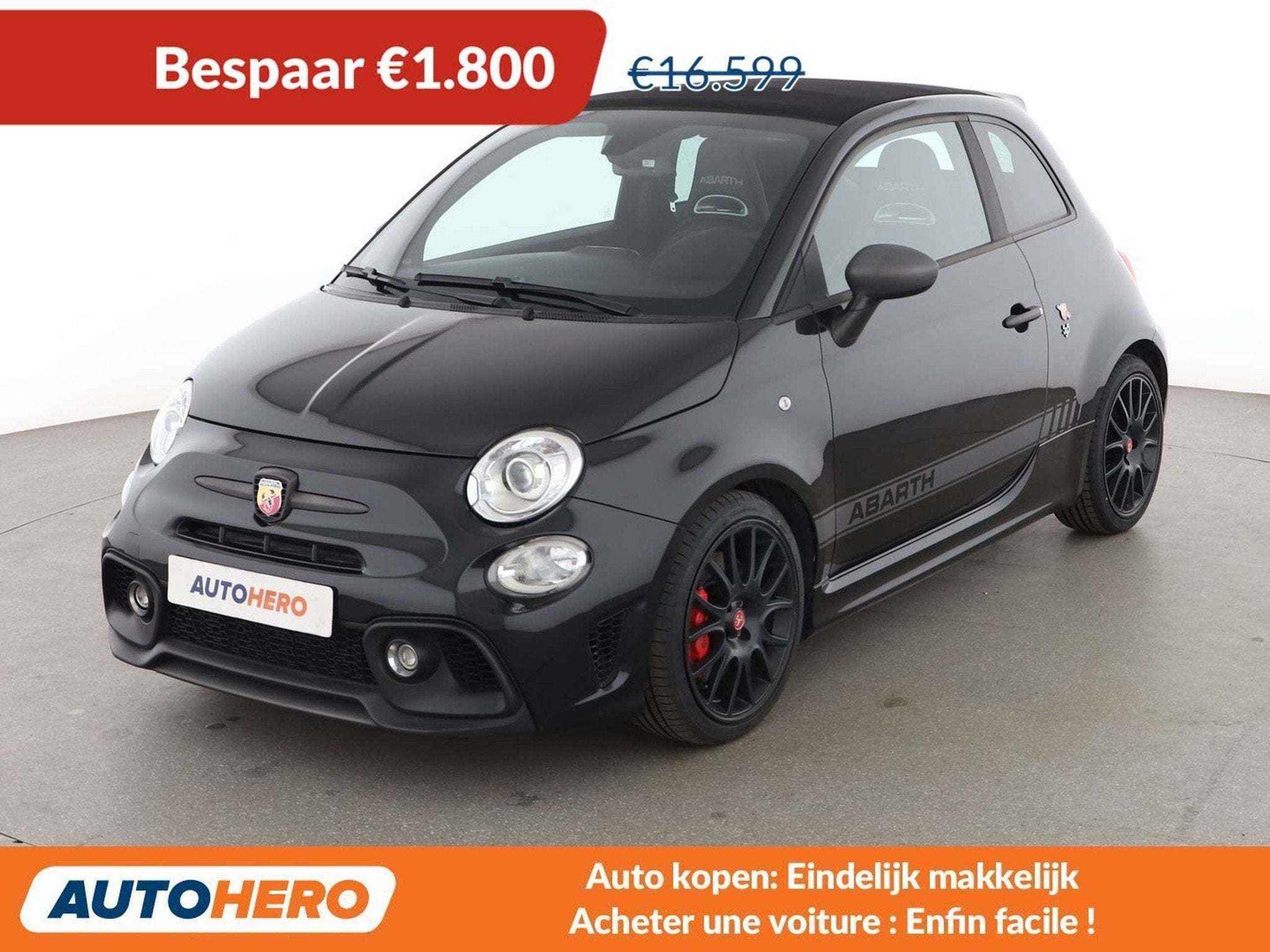 Abarth 595C 1.4 Competizione (année de construction 2017), Autos, Abarth, Cuir, Achat, Cabriolet, 179 ch