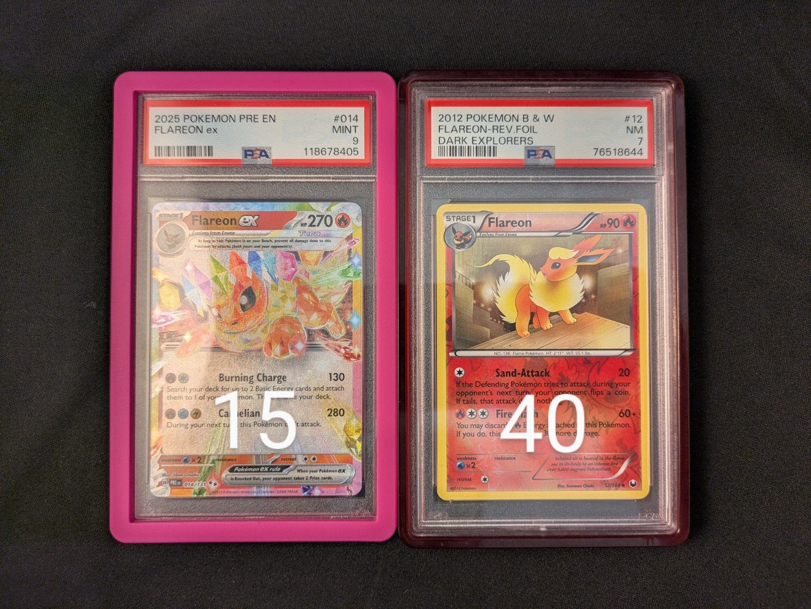 Pokémon Slabs PSA Flareon, Ophalen of Verzenden