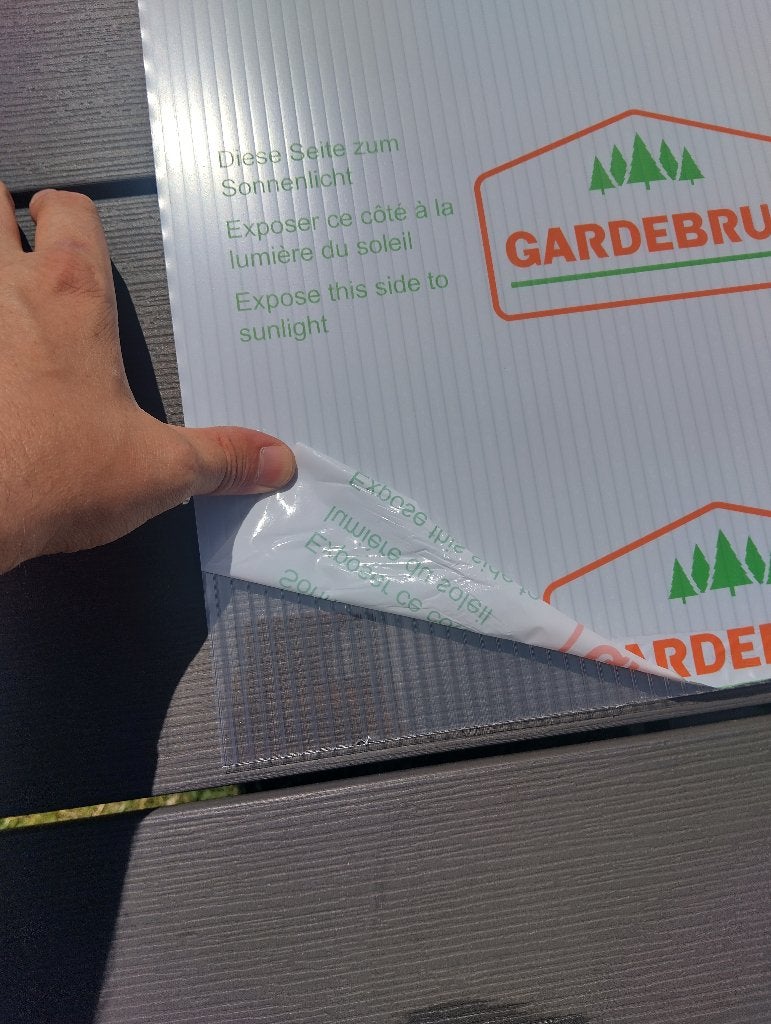 Serre Polycarbonaat Stegplatten Transparant 4mm, Ophalen, Polycarbonaat, Plastic, Kweekkas
