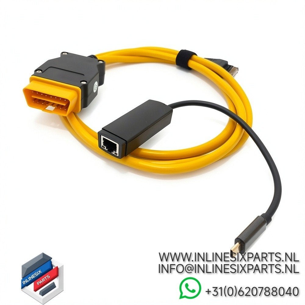 OBD2 Enet kabel RJ45 inclusief adapter naar USB-C, Verzenden