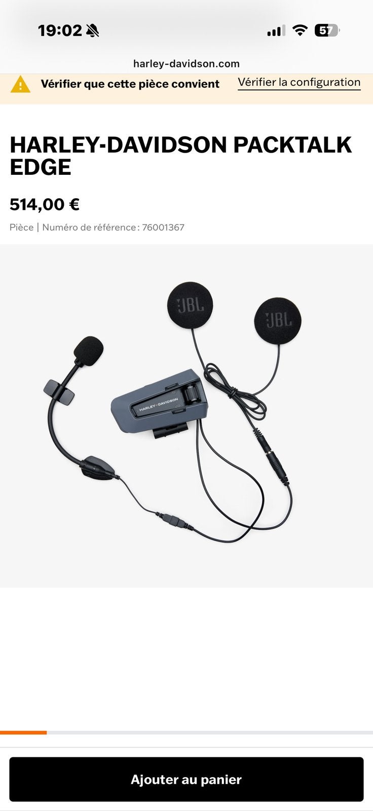 Harley Cardo packtalk EDGE NIEUW (solo), Ophalen of Verzenden, Nieuw