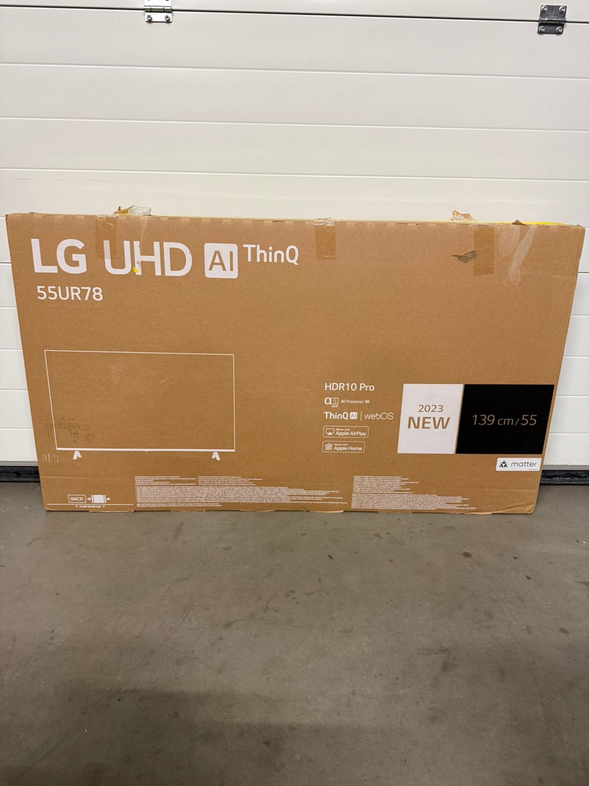 LG 55” 55UR78006LK (2024) 4K Smart TV, Audio, Tv en Foto, Ophalen, LED, 50 Hz, Nieuw