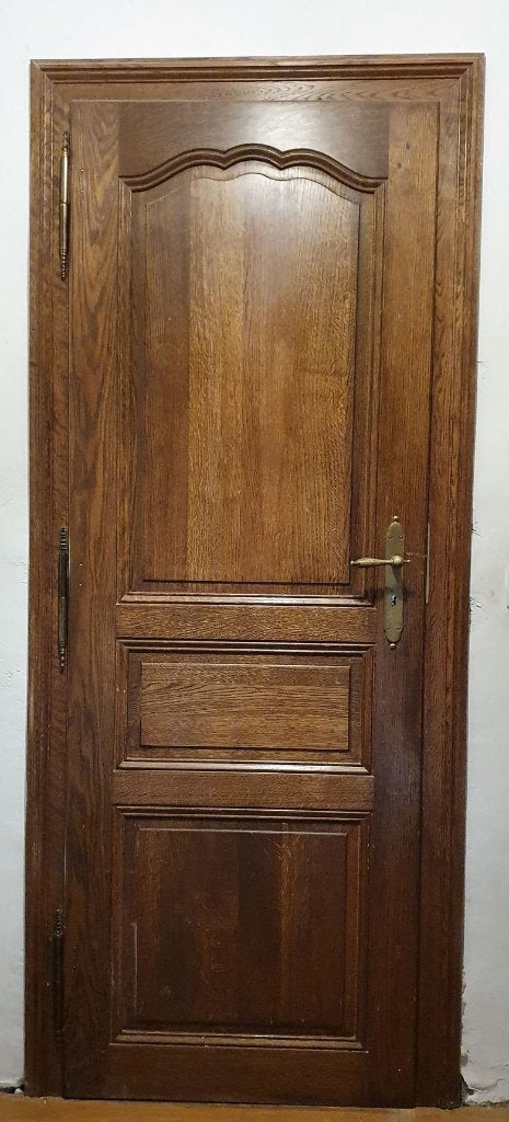 11 Eikenhouten deuren - breek de Franse weg - doe een bod, Doe-het-zelf en Bouw, Deuren en Vliegenramen, Ophalen, Gebruikt, Binnendeur