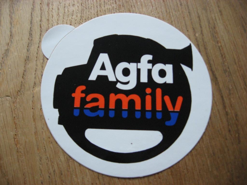 Agfa Family Camera Sticker, Ophalen of Verzenden, Nieuw, Bedrijf of Vereniging