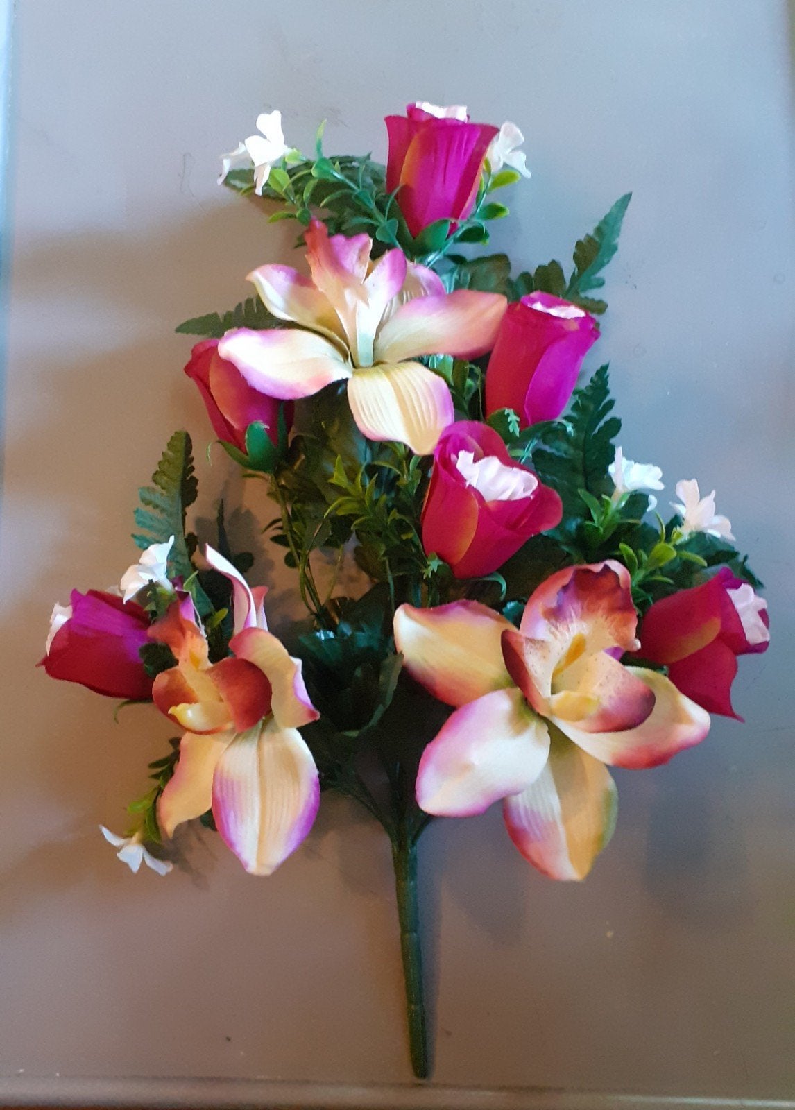 Bouquet de fleur en soie, Plastique, Enlèvement ou Envoi, Bouquet, Extérieur