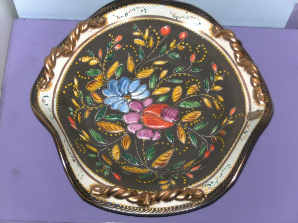 Groot antiek bord. (H.bequet), Enlèvement ou Envoi