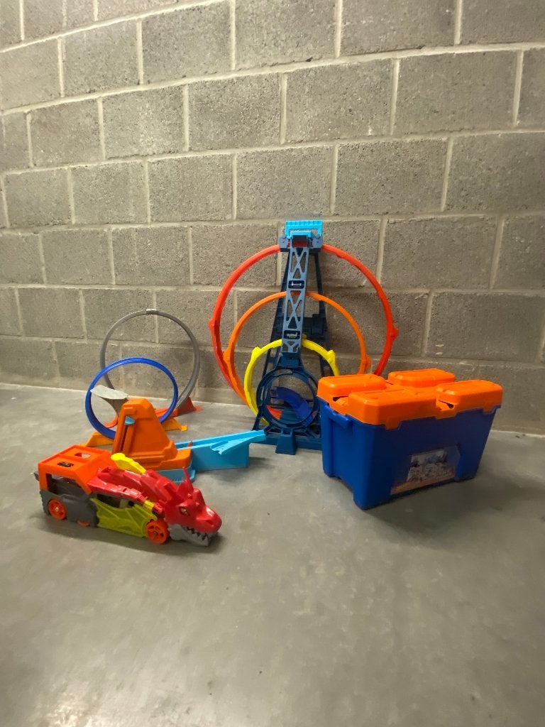 Grand ensemble de Hot Wheels, Enlèvement ou Envoi, Comme neuf, Circuit, Hot Wheels