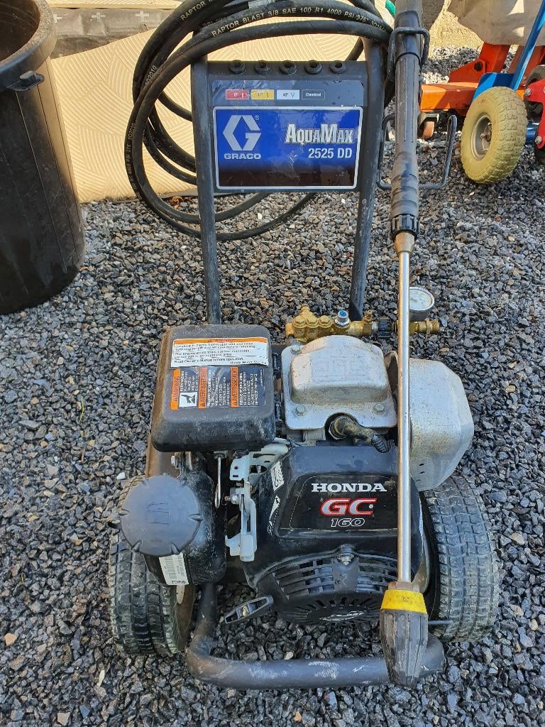 Graco aquamax 2525 dd prof, hogedrukreiniger 180bar met hond, Tuin en Terras, Hogedrukreinigers, Ophalen, Met autostop en -start