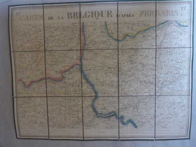 Namur ; Carte Vandermaelen, d'après Ferraris, et 1831, Enlèvement ou Envoi, Comme neuf