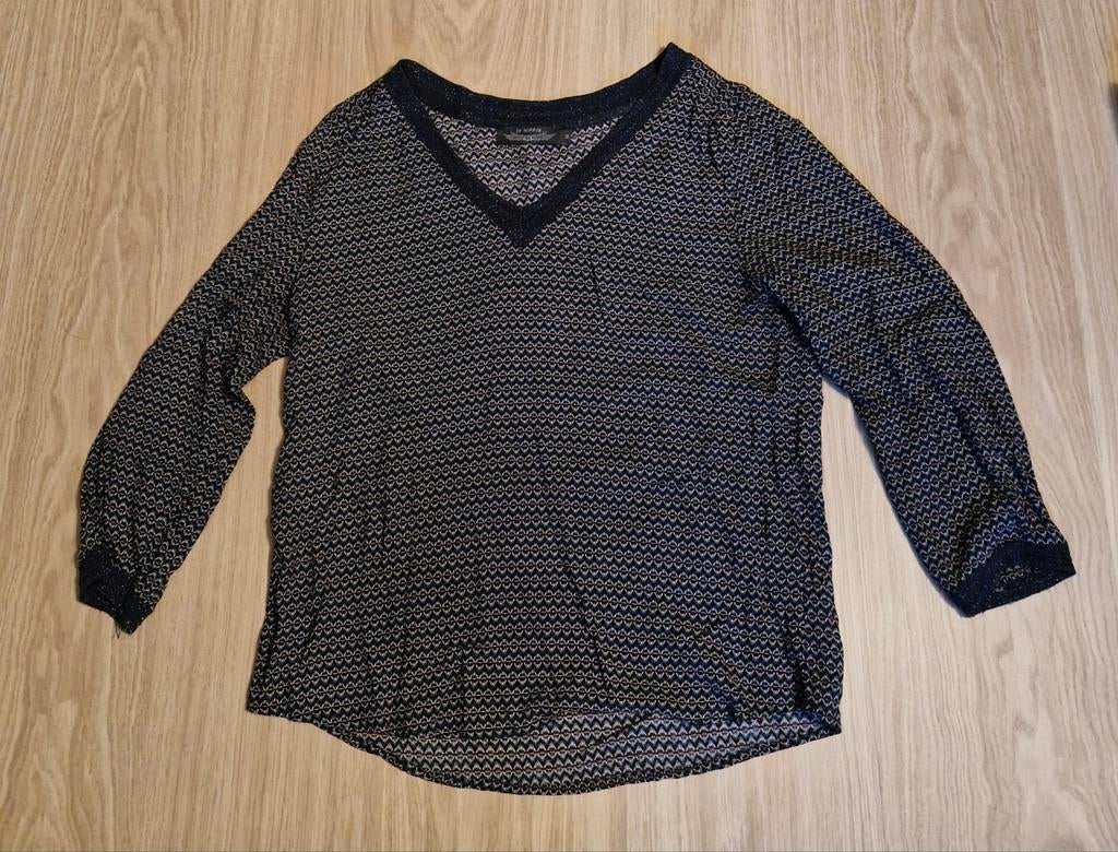 Blauw bloesje merk it hippie maat m, Ophalen of Verzenden, Maat 38/40 (M), Blauw