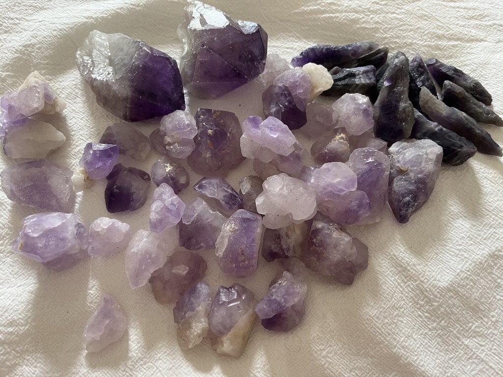 Ruwe Amethist Kristal | Per stuk |  DIY & Decoratie, Ophalen of Verzenden, Mineraal
