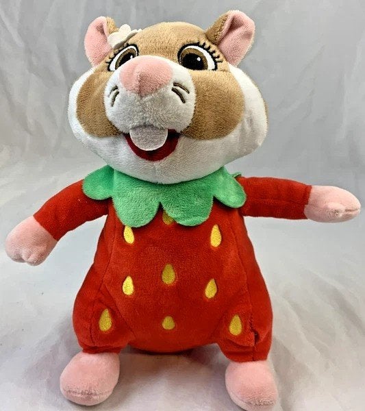 Jouet en peluche Albert Heijn Hamster à la fraise AH fruit, Hamster, Rouge, Comme neuf, Petit (moins de 20 cm)