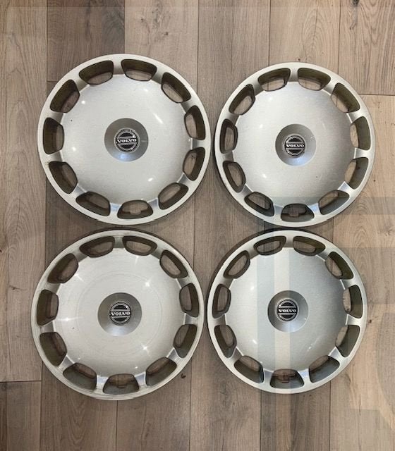 Wieldop Volvo, Set, 16 Inch, Wielkap, Wheel Cover, Hub Cap,, Auto-onderdelen, Ophalen of Verzenden, Gebruikt