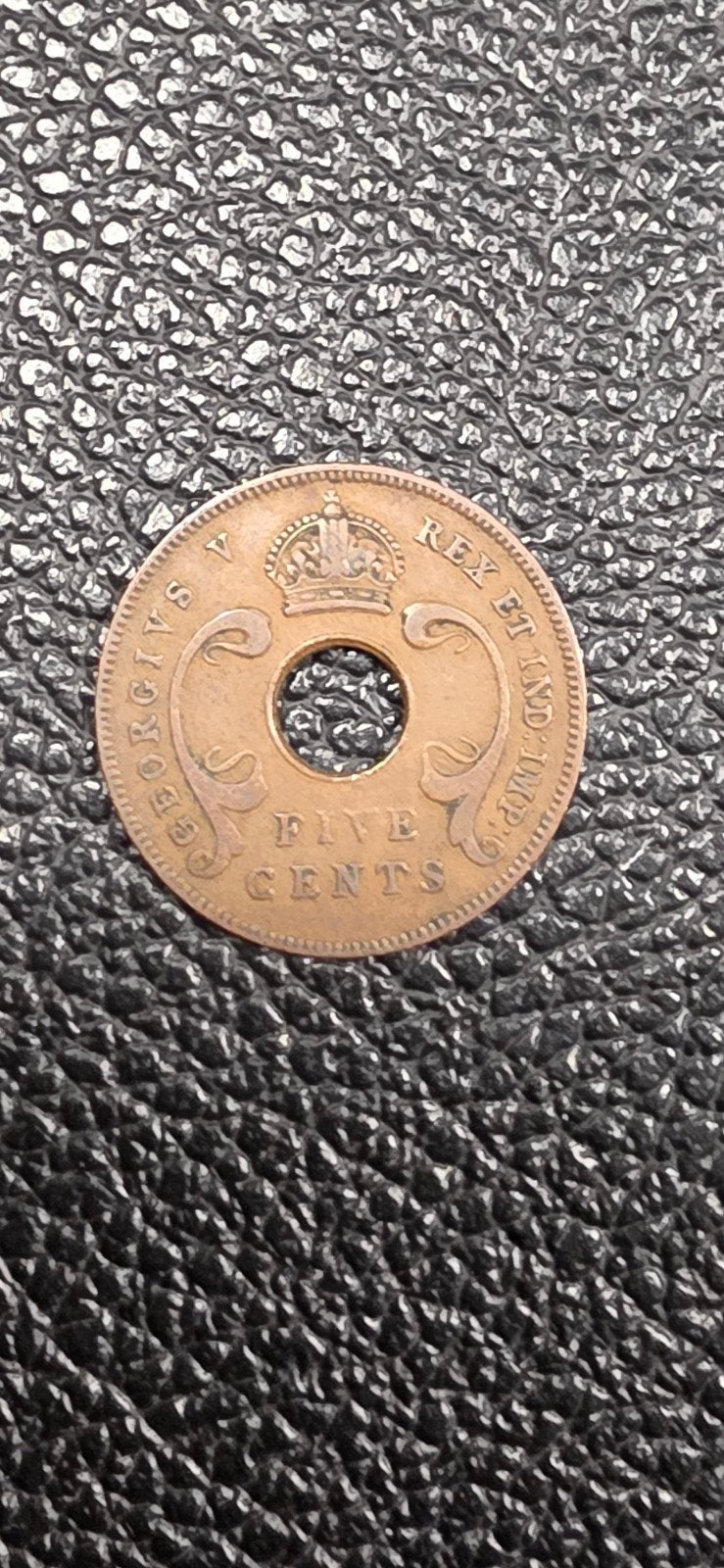Oost afrika 5 cents 1935, Postzegels en Munten, Ophalen of Verzenden