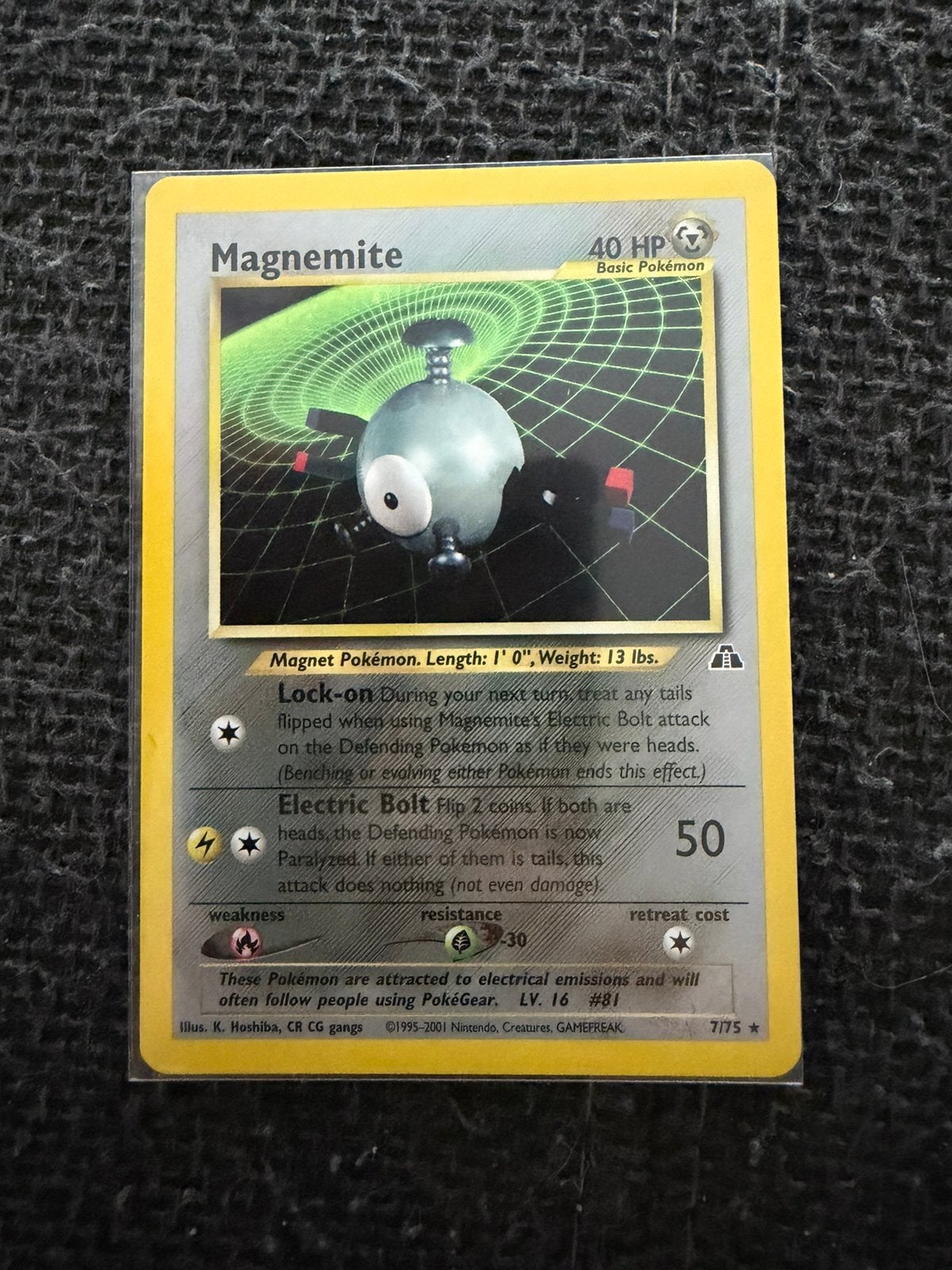 Magnemite holo  7/75, Ophalen of Verzenden, Zo goed als nieuw