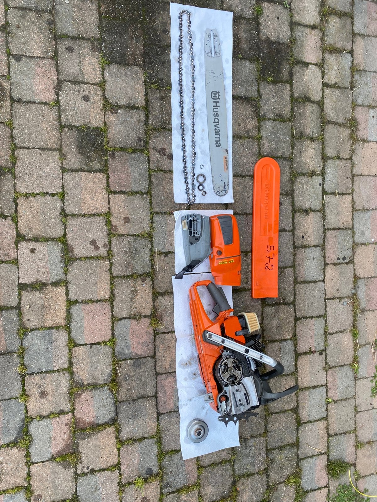 Tronçonneuse Husqvarna 572 xp, Enlèvement, Comme neuf, Tronçonneuse