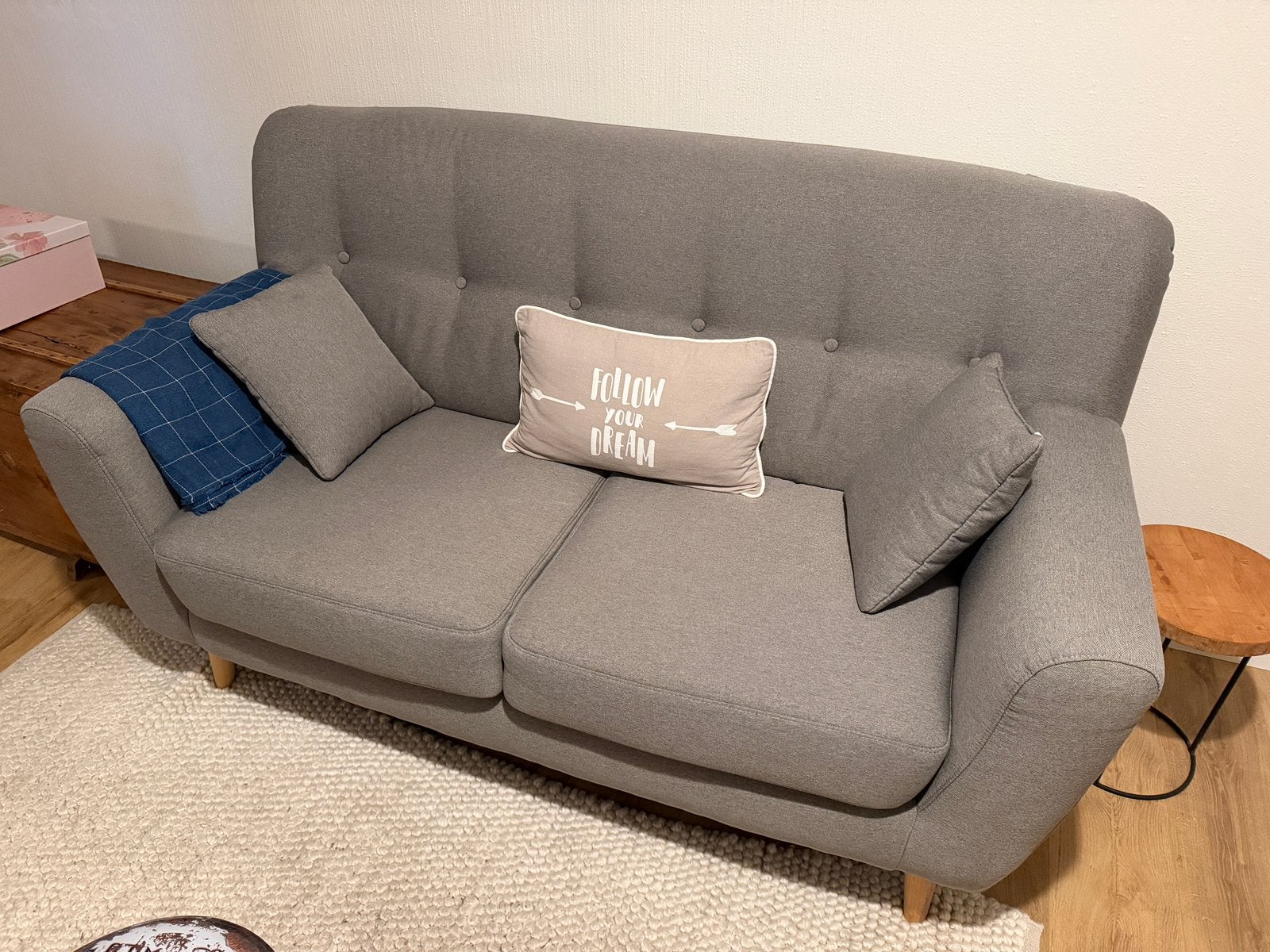 Zetel tweezit, Huis en Inrichting, Ophalen, Gebruikt, Tweepersoons, 180 cm