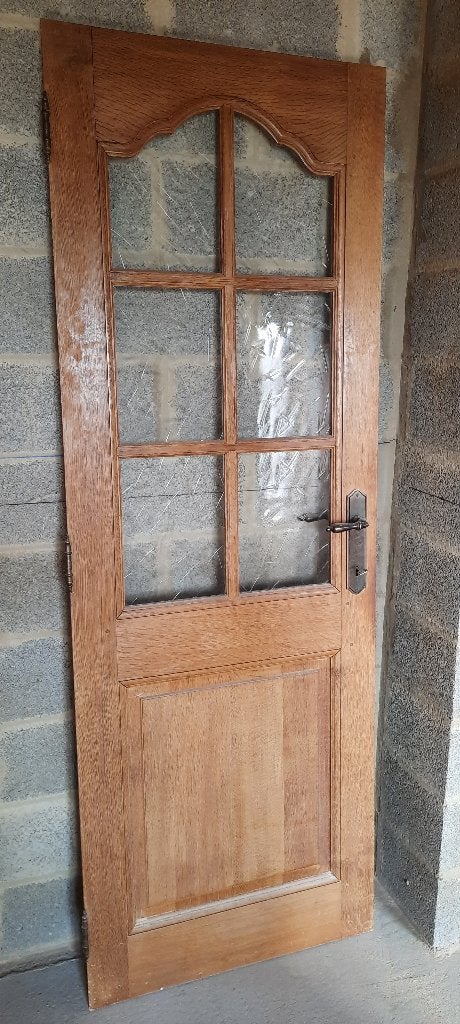 porte, Bricolage & Construction, Châssis & Portes coulissantes, Enlèvement, Utilisé, Vitre comprise, Bois