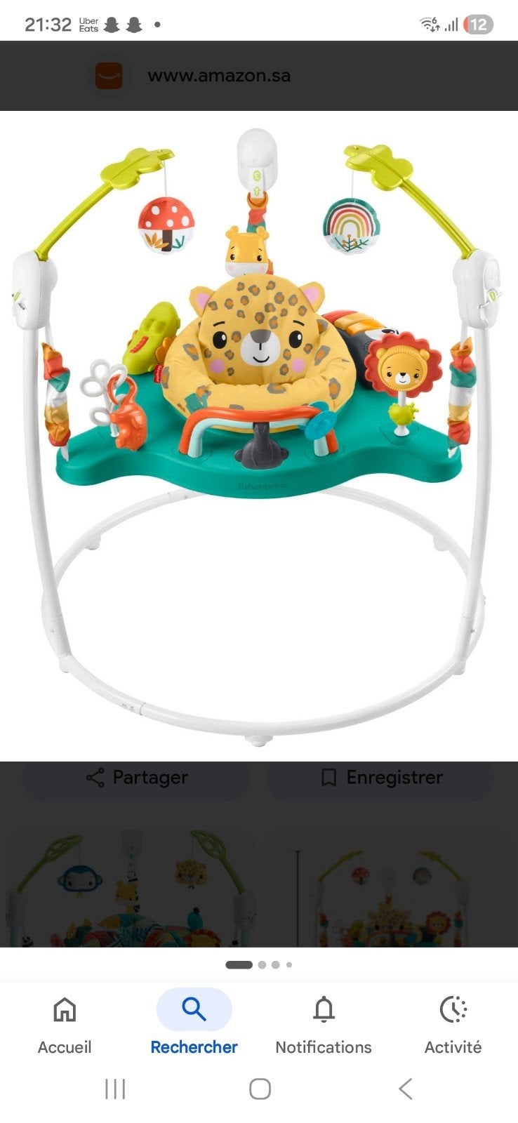 fisher price jumperoo, Enfants & Bébés, Enlèvement, Comme neuf, Autres types, Sonore