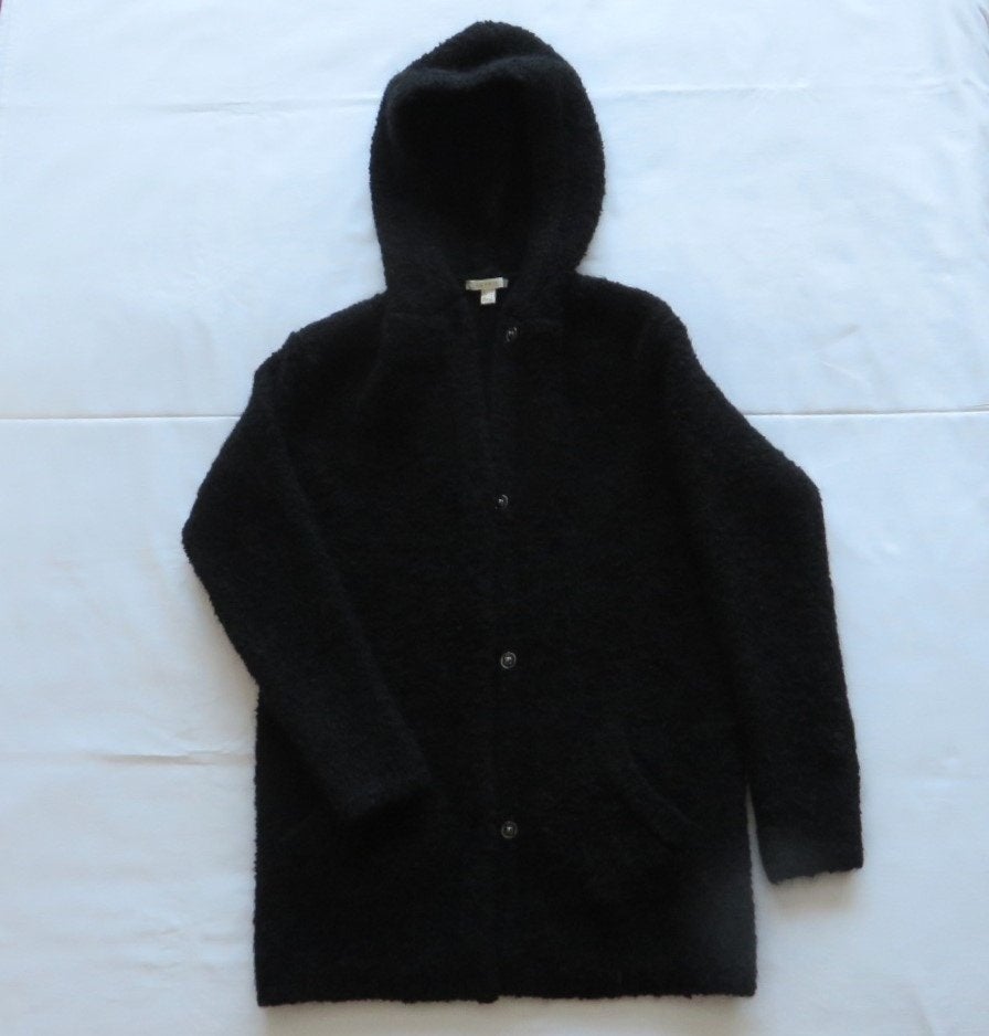 Zachte, warme, lange vest met kap, zwart – Esprit maat S / M, Zwart, Ophalen of Verzenden, Maat 36 (S), Gedragen