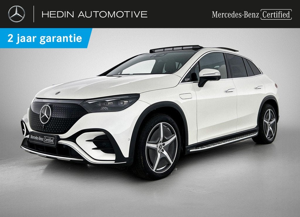Mercedes-Benz EQE-Klasse 350 4MATIC SUV AMG Line Panoramisch, Auto's, Mercedes-Benz, Automaat, Stof, Wit, 96 kWh