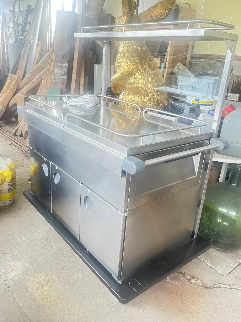 Voedselverdeelwagen, Articles professionnels, Horeca | Équipement de cuisine, Enlèvement, Utilisé, Mobilier en inox