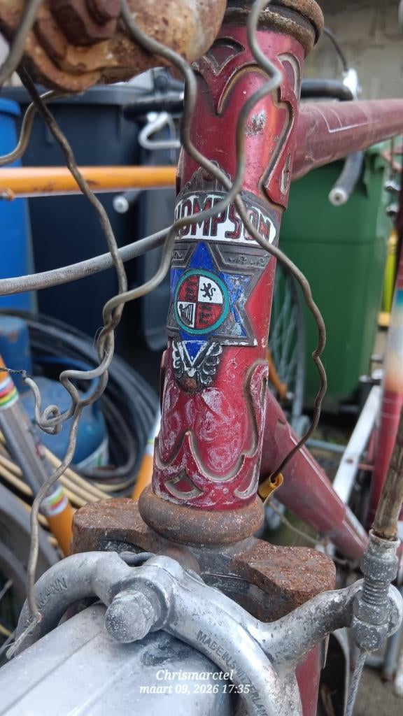 Vintage/retro Thompson fiets, Ophalen
