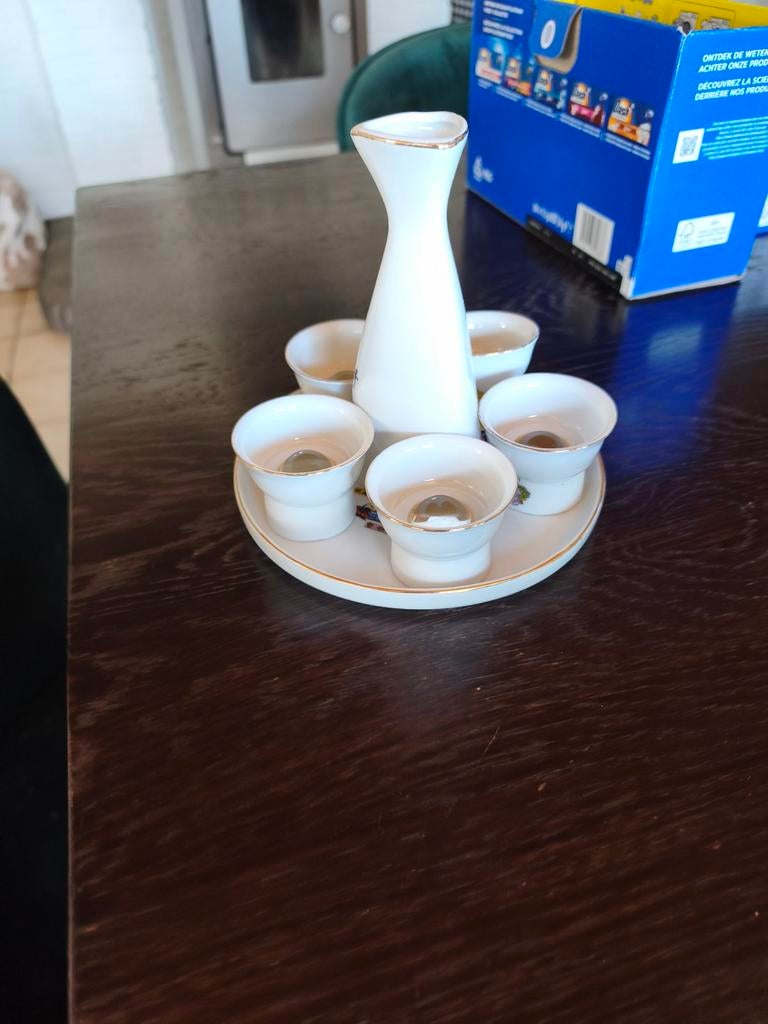 Heel mooi traditionele Japanse sake-set, Ophalen