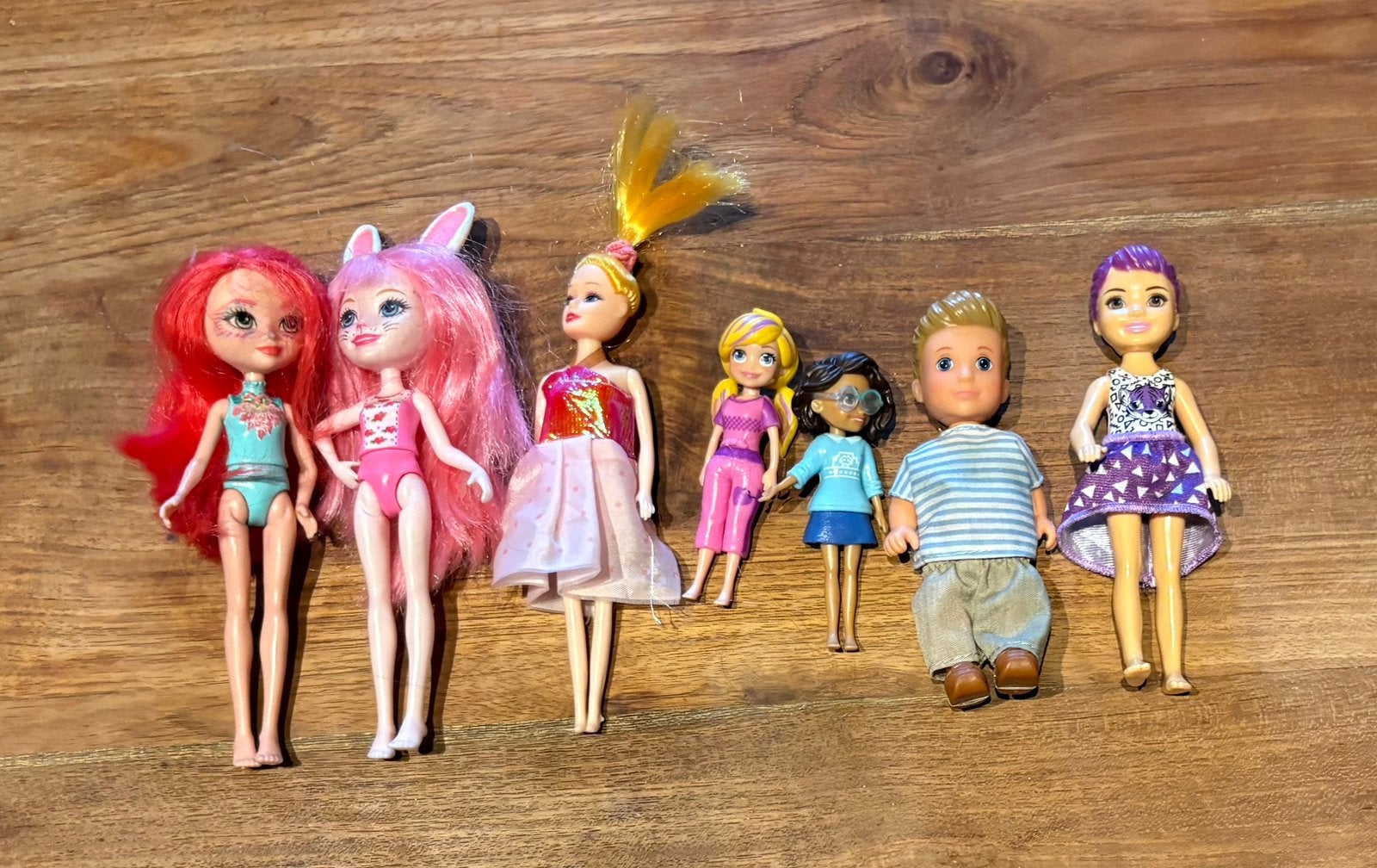 Diverse kleine poppen, Ophalen, Gebruikt