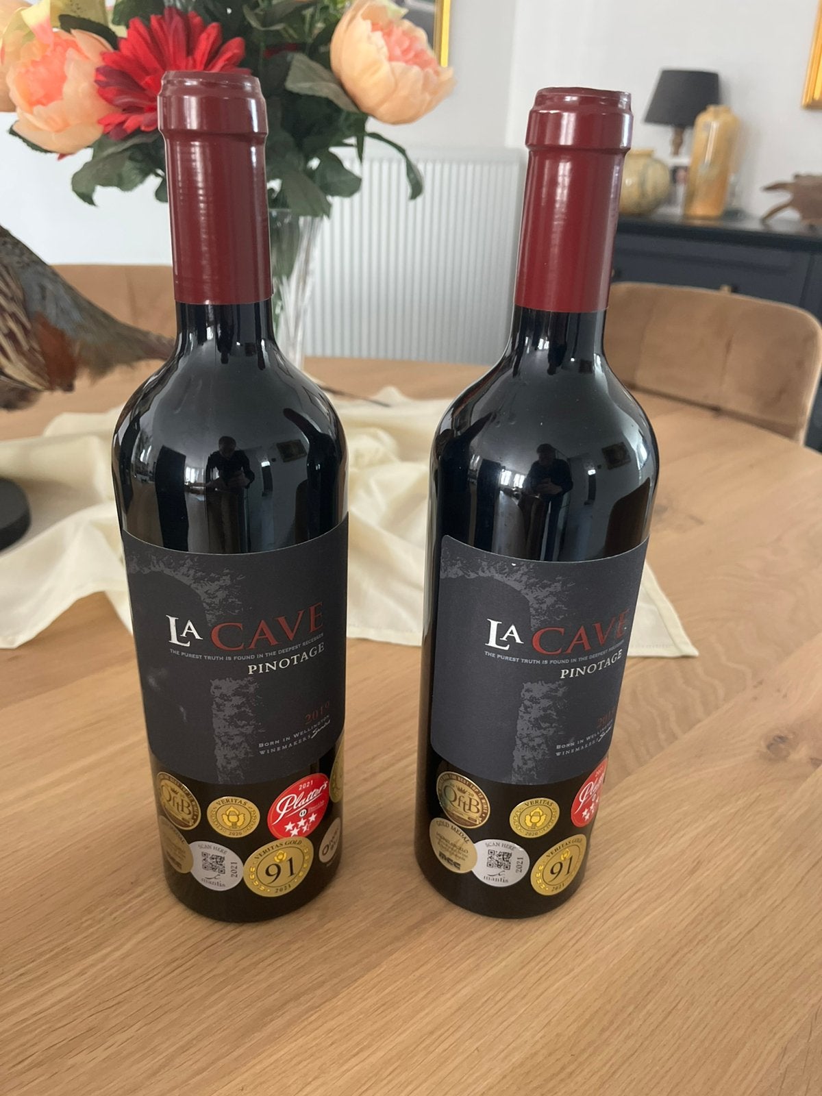 Pinotage « La Cave » des vins de Wellington 2019, Enlèvement ou Envoi, Comme neuf