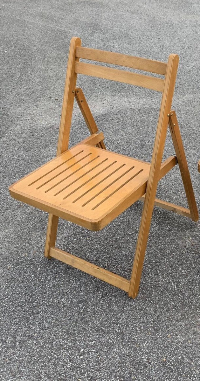 Superbe chaise hêtre massif pliable pour terrasse/autre new, Enlèvement, Comme neuf