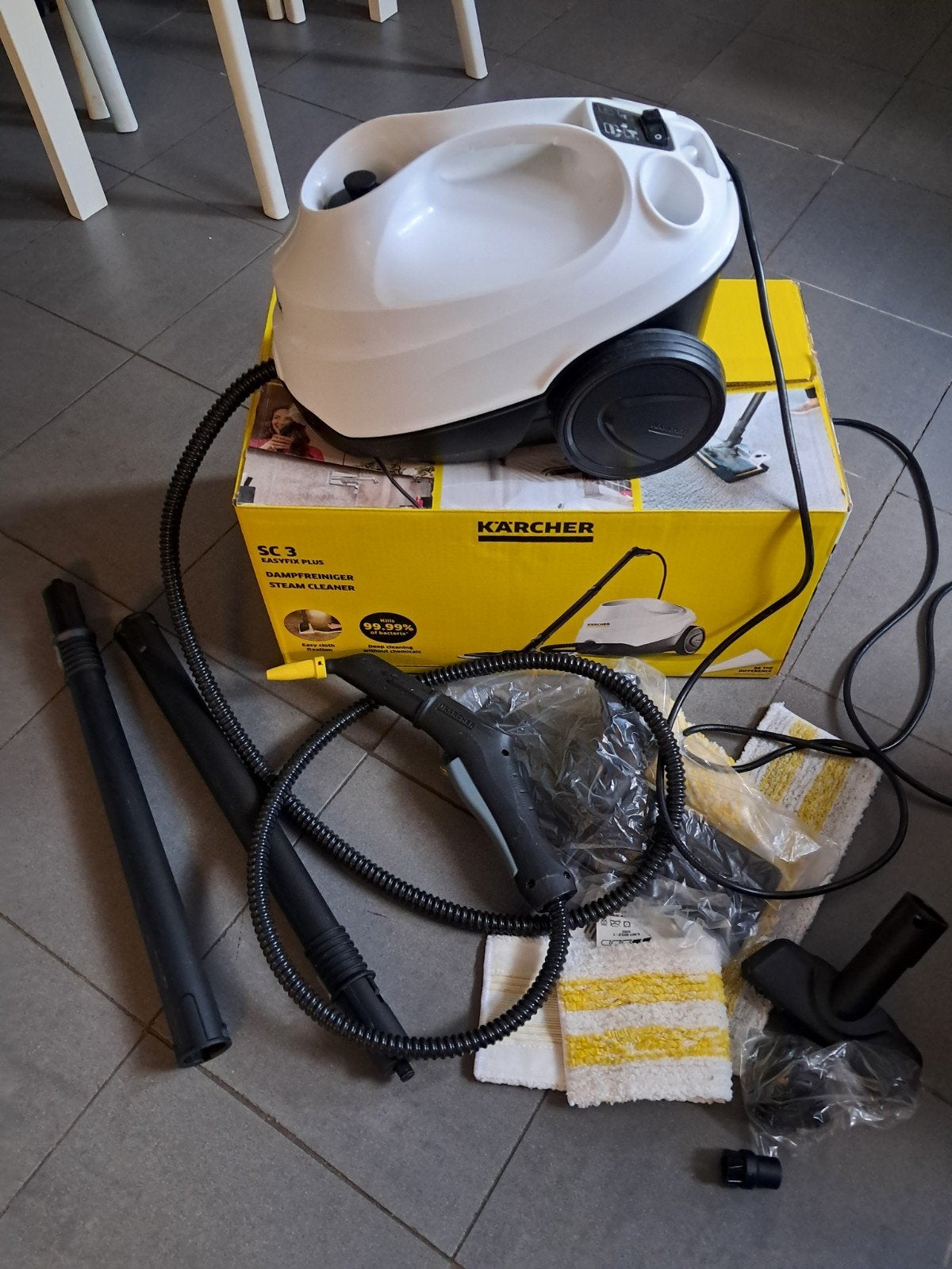 Karcher stoomreiniger, Ophalen, Stoomreiniger