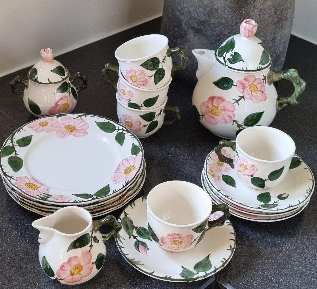 'Villeroy&Boch Wildrose' koffieservies, Ophalen, Zo goed als nieuw, Overige stijlen, Porselein