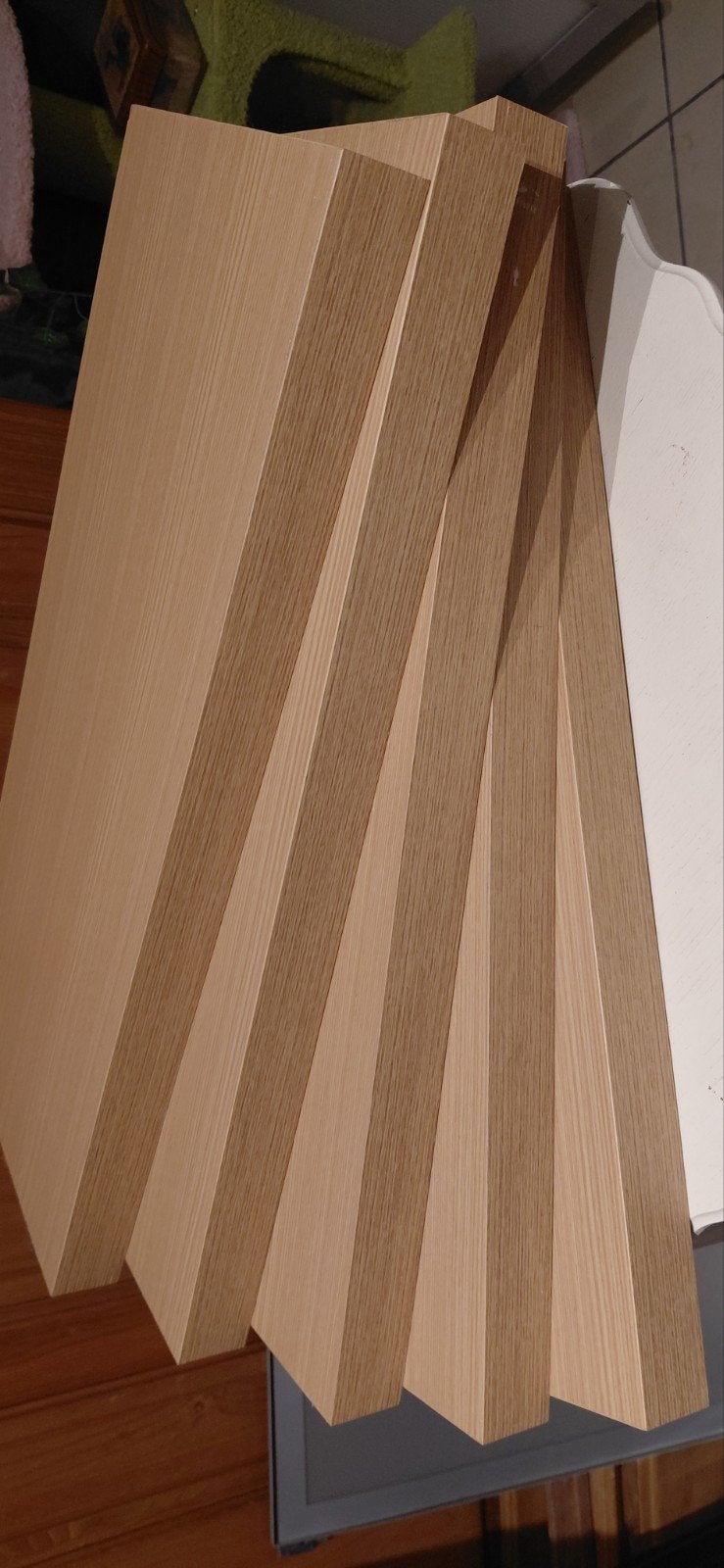 zwevende muurplanken, Ophalen