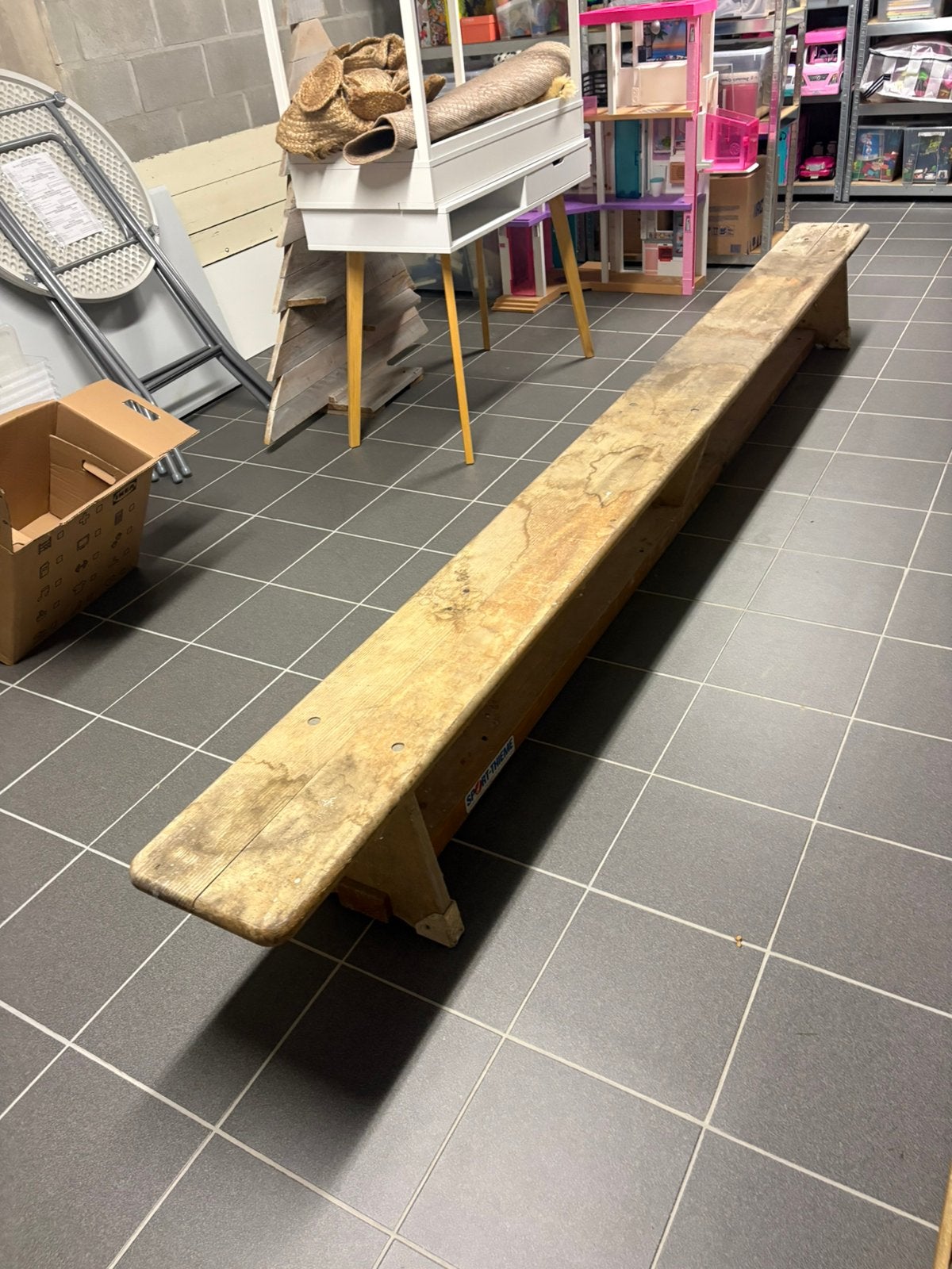 Sport-Thieme Turnbank, Ophalen, Gebruikt, Materiaal