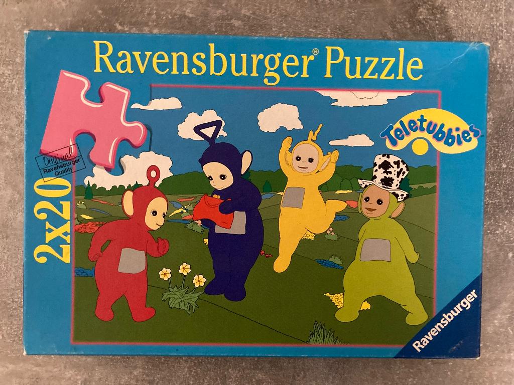 2 puzzels van de Teletubbies, Kinderen en Baby's, Ophalen of Verzenden, 10 tot 50 stukjes, Zo goed als nieuw, 2 tot 4 jaar
