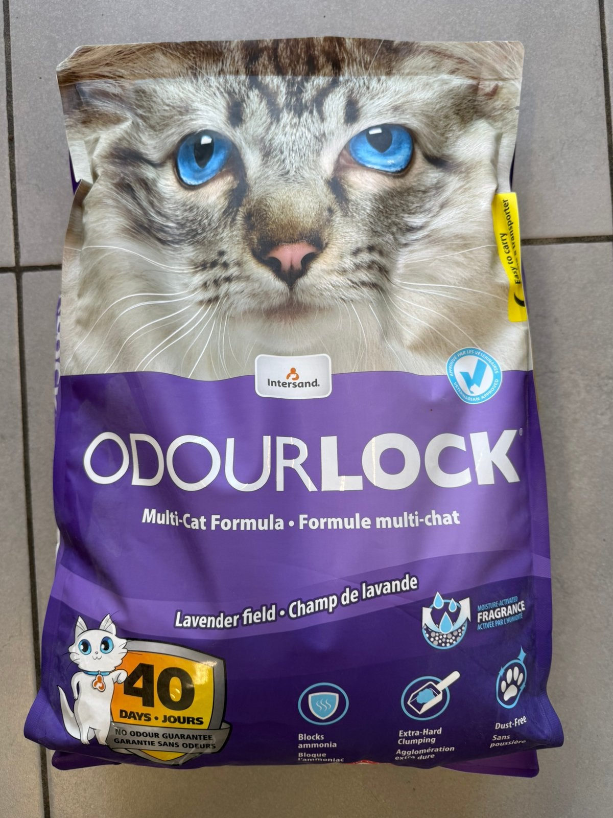 Intersand OdourLock kattenbakvulling – Lavender 12kg, Dieren en Toebehoren, Kattenbakken, Ophalen, Nieuw