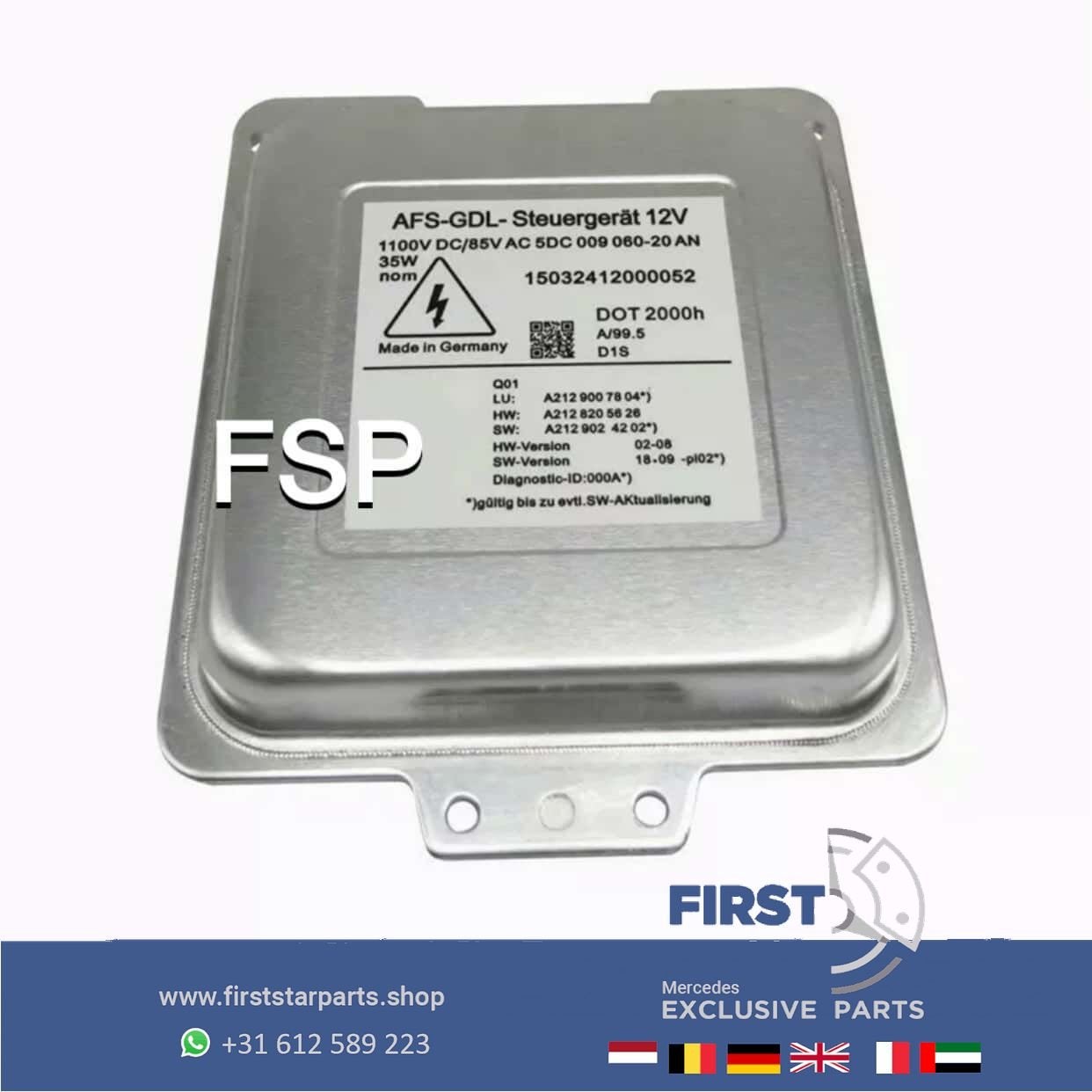 A2129003502 W212 S212 W207 C207 W164 XENON KOPLAMP MODULE Me, Gebruikt, -, Ophalen of Verzenden, -