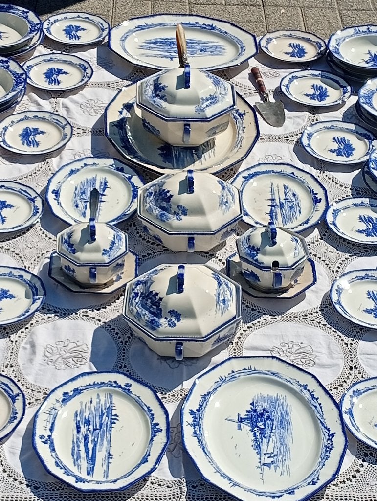 Rare Service de Table Royal Doulton "Norfolk" 12 Personnes, Enlèvement